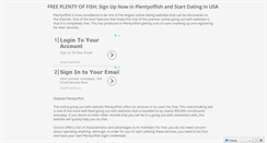 Desktop Screenshot of freeplentyoffish.com