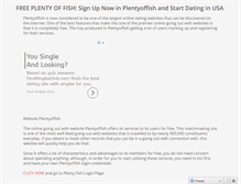 Tablet Screenshot of freeplentyoffish.com